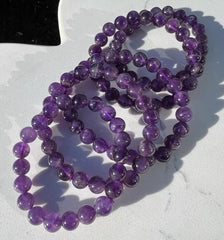 $5/ PC 8mm Amethyst Bracelets Increases Confidence and Charisma