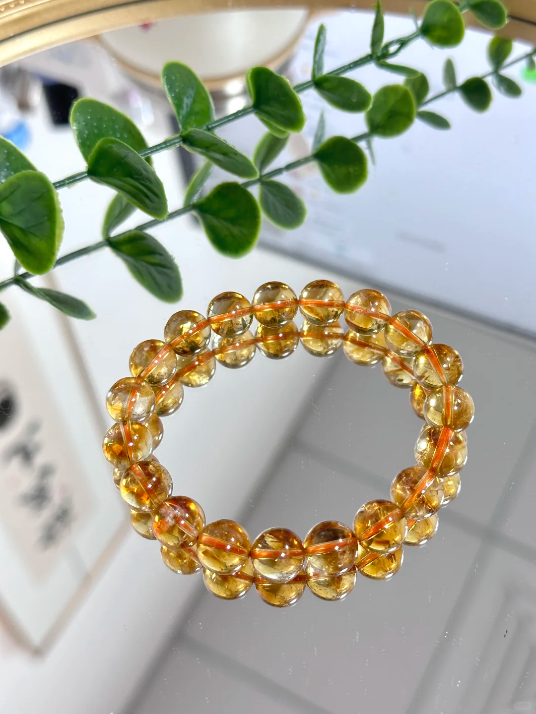 $10/PC 8mm Citrine Bracelet for Crystal Happiness and Postive Energy