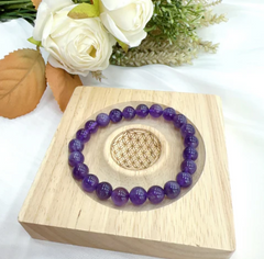 $5/ PC 8mm Amethyst Bracelets Increases Confidence and Charisma