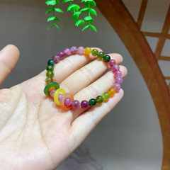 $6/PC Watermelon Tourmaline Bracelet for Crystal Postive Energy