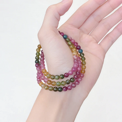 $6/PC Watermelon Tourmaline Bracelet for Crystal Postive Energy