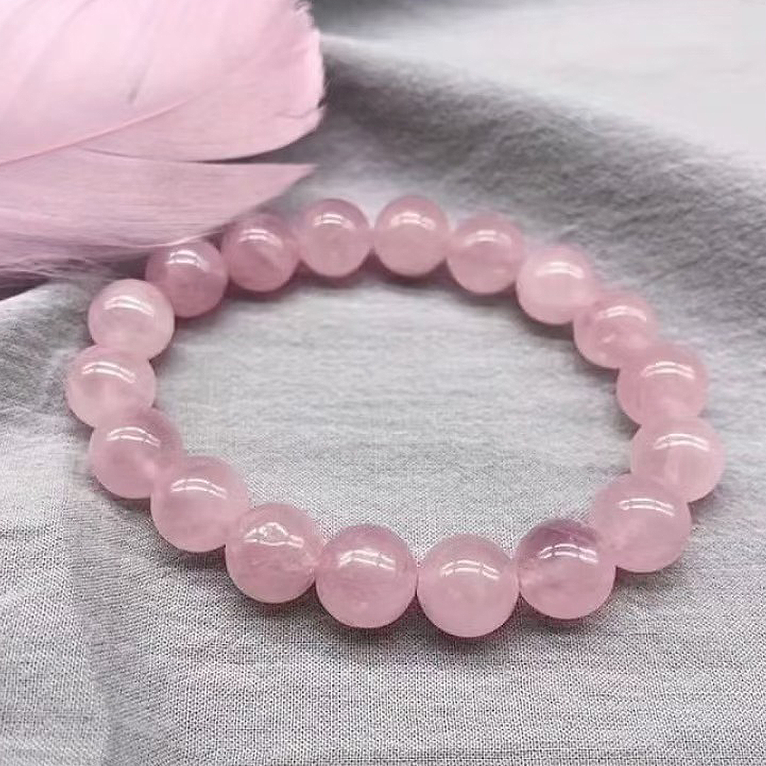 $3/PC 8mm Rose Quartz Bracelet for Gift for Friends and Family