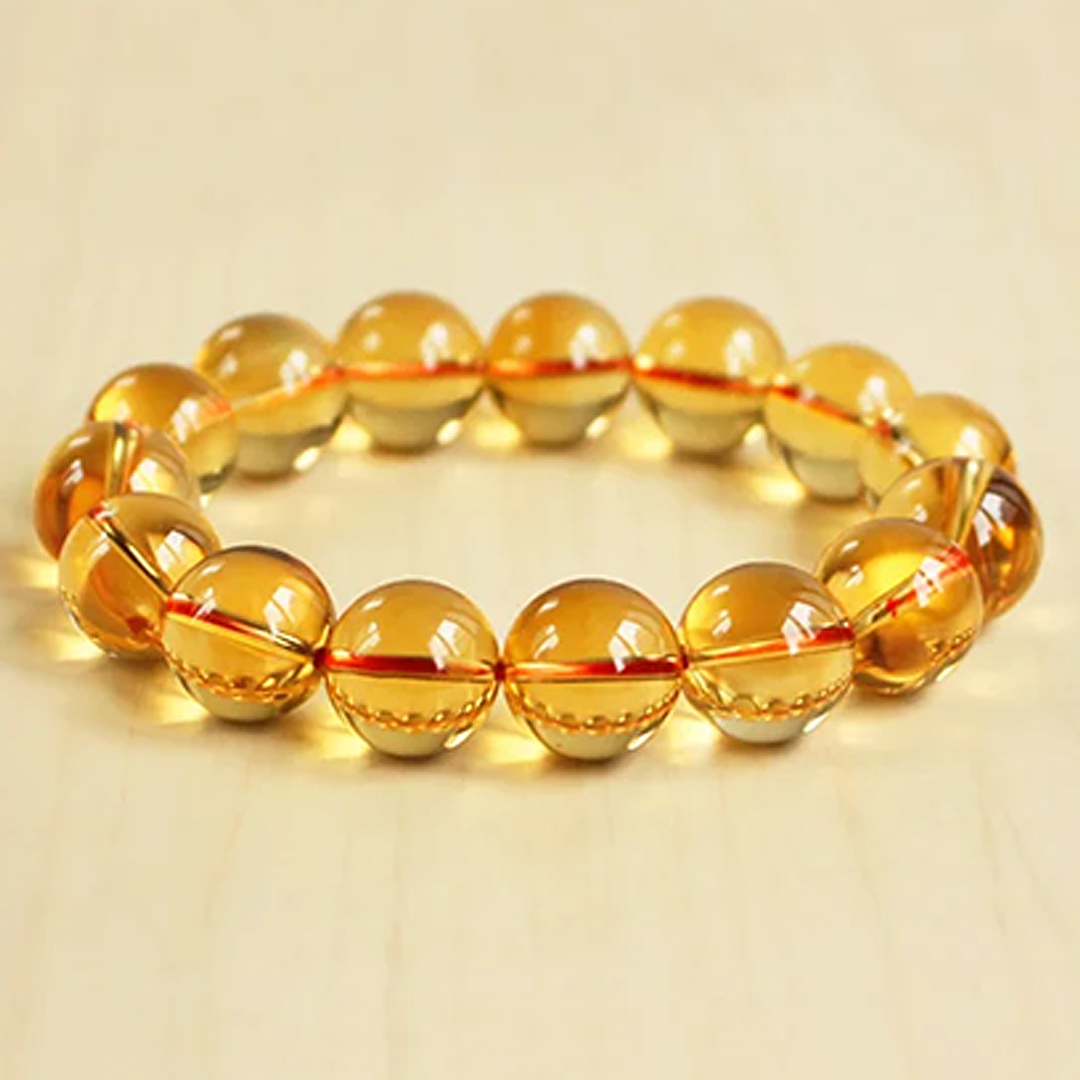 $10/PC 8mm Citrine Bracelet for Crystal Happiness and Postive Energy