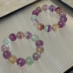 $5/PC 8mm Fluorite Bracelet to Clam, Heal and Positive Energy