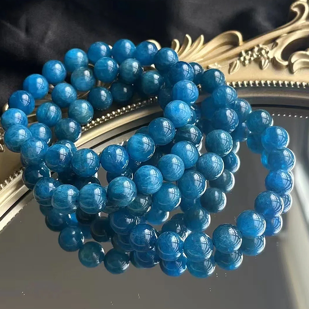 $5/PC 8mm Blue Apatite Bracelet to Ignite Inspiration and Learning