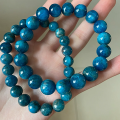 $5/PC 8mm Blue Apatite Bracelet to Ignite Inspiration and Learning