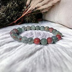 $3/PC 8mm Bloodstone Bracelet to Invigorate energy