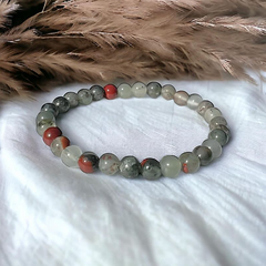 $3/PC 8mm Bloodstone Bracelet to Invigorate energy