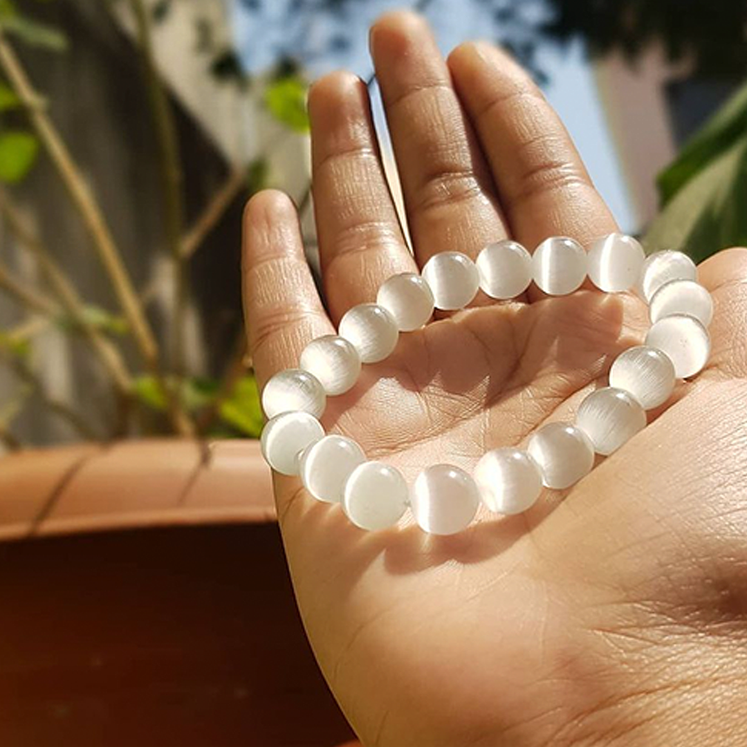 $5/PC Selenite Bracelet  to Purify Energy Field and Lower Vibrations